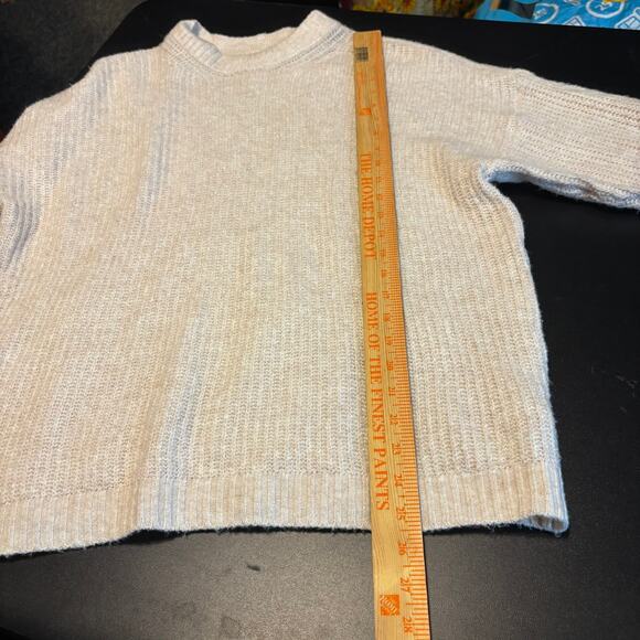 American Eagle Women’s Sweater Size S Beige Neutral Knit Pullover Oversized Cozy - Picture 5 of 6